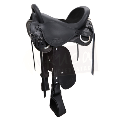 16, 17 Premium Leather Double T training saddle with suede